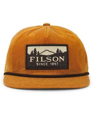 Filson Waxed Trucker Cap - Orange