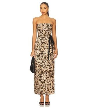 Agua Bendita Cinefila Jaguar Dress - White