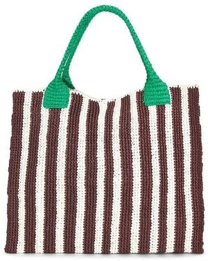 Loeffler Randall Sol Crochet Beach Tote - Red