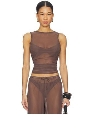 Bondeye Tank-Top Claudia - Braun