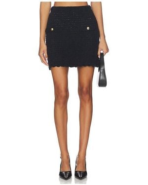 Ganni Chenille Crochet Skirt - Black