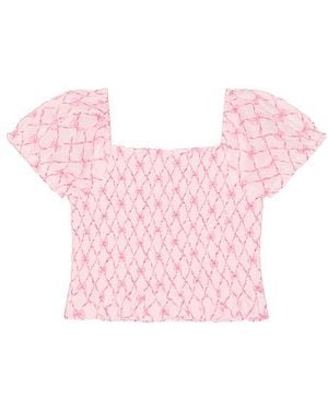 LoveShackFancy Tween Fabielle Top - Pink