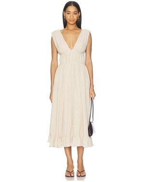 Peixoto Ava Midi Dress - White
