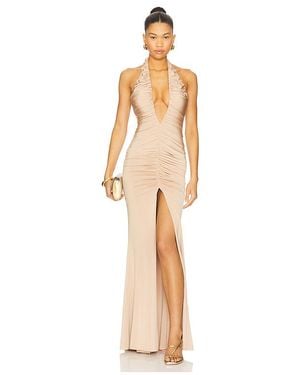 AWAVE Studio Chest And Leg Long Dress - White