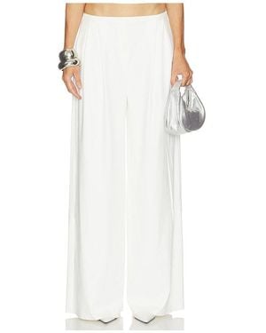 Norma Kamali Pleat Pant - White