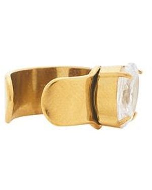 petit moments Stone Ear Cuff - White