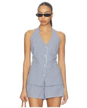 Show Me Your Mumu Hillary Halter Top En Color Azul Talla (También En Xs, S, M, Xl)