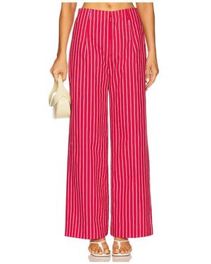 Line & Dot Claudine Trousers - Red