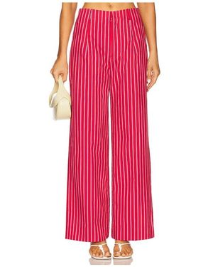 Line & Dot Claudine Pants - Red