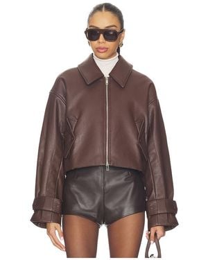 Nicholas Paris Moto Jacket - Brown