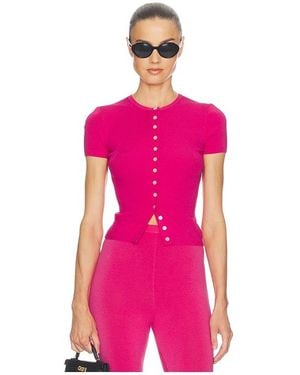 Helsa Beckette Knit Cardi - Pink