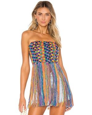 House of Harlow 1960 Amelia トップ - ブルー