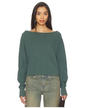 Free People Lange Ärmel Jess - Grün