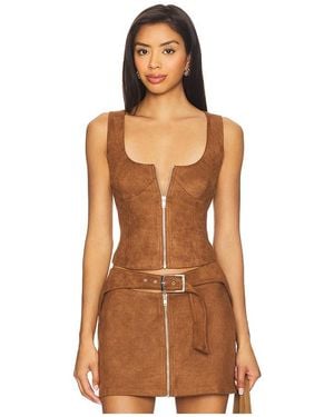 BY.DYLN Regina Top - Brown