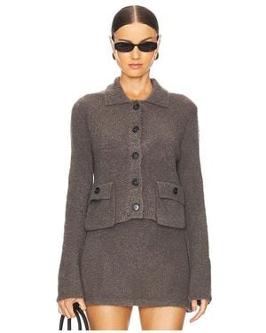 Bec & Bridge Josie Crop Cardigan - Brown