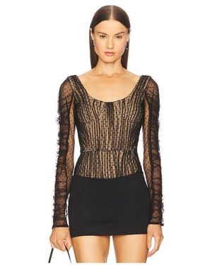Prabal Gurung Langärmeliger Body - Schwarz