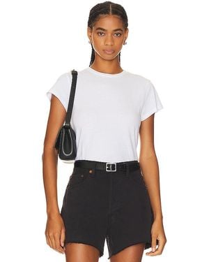 Agolde Adine Shrunken Tee - White