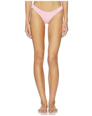 Caroline Constas Dorit Ruched Bikini Bottom - White