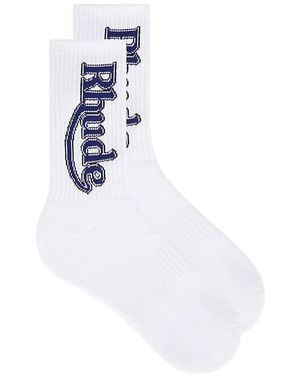 Rhude Calcetin En Color Blanco Talla