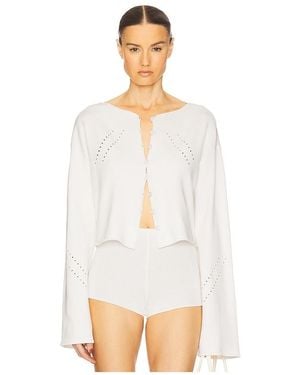 Helsa Celestine Cardigan - White