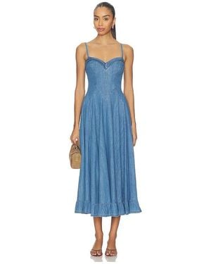 Free People Another Season Midi Dress - Blue