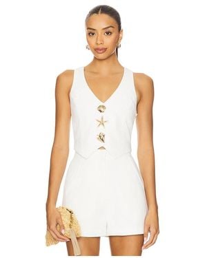 Amanda Uprichard Paltrow Vest - White