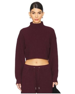 SER.O.YA Carmen Mid Cropped Sweater - Red