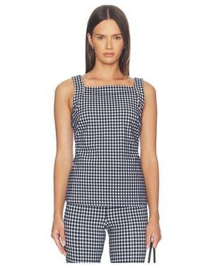 Spanx Ponte High Neck Tank Top - Blue