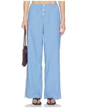 GOOD AMERICAN Poplin Pull On Trousers - Blue