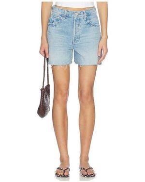 Mother The Extra Mile Short Fray - Blue