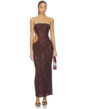 superdown Sonnet Cutout Maxi Dress - Brown