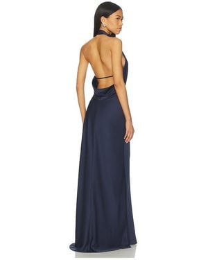 Jonathan Simkhai Reannon Draped Gown - Blue