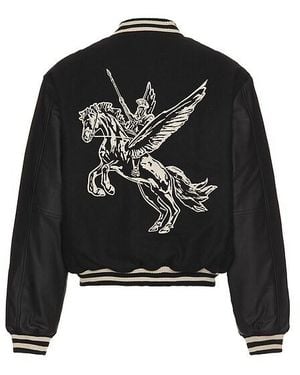 Represent Bellerophon Wool Varsity Jacket - Black