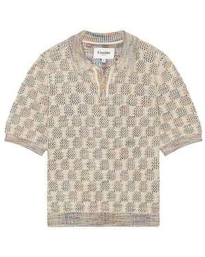 Corridor NYC Cable Lace Polo - White