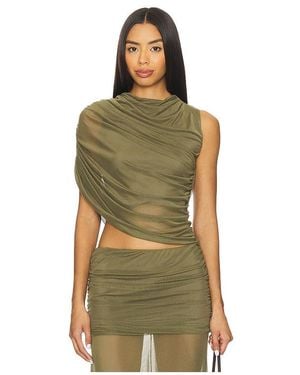 Amanda Uprichard Leo Top - Green