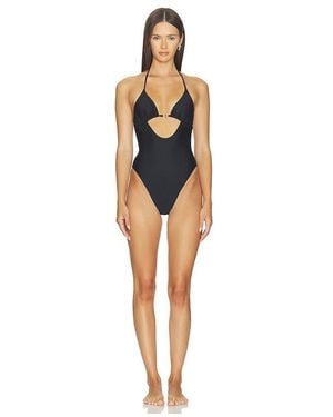 Skims Classic Swim Medallion One Piece - Black