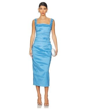Rachel Gilbert Kleid Onyx - Blau