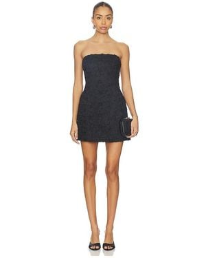 Bardot Karoline Textured Mini Dress in Black | Lyst
