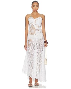 KETTEL ATELIER Dalia Crochet Dress - White