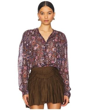 Isabel Marant Noeline Top - Brown
