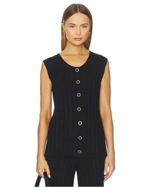 SNDY'S Baha Ribbed Top - Black