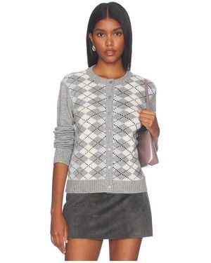 GUIZIO Cárdigan June Relaxed En Color Gris Talla (También En M, S, Xl, Xs, Xxl) - Blanco