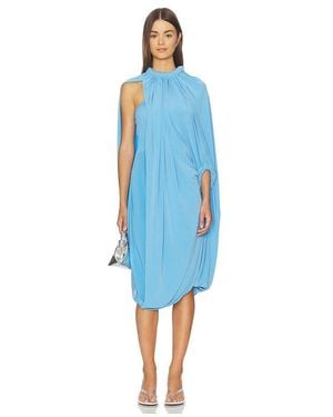 Coperni Draped Smock Dress - Blue