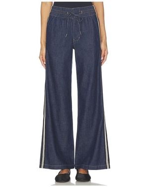 Veronica Beard Taylor High Rise Wide Leg - Blue