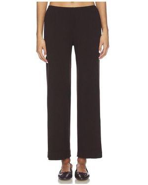 DONNI. The Baby Rib Scallop Pant - Black