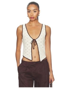 MAJORELLE Nadyne Tie Front Top - Multicolour