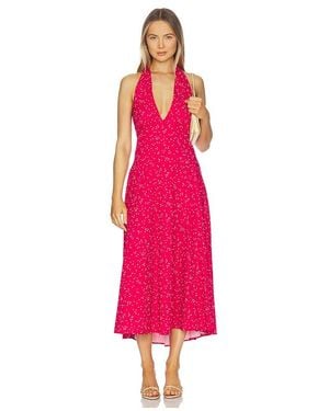 Faithfull the Brand Jennah Midi Dress - Pink