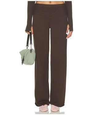 Frankie's Bikinis Crosby Cloud Knit Pant - Brown