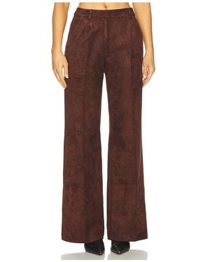 Amanda Uprichard Hose, Veloursleder Slater - Braun