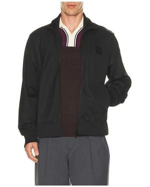 Fred Perry Canvas Track Jacket - Black